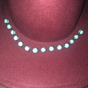 Turquoise Leather choker